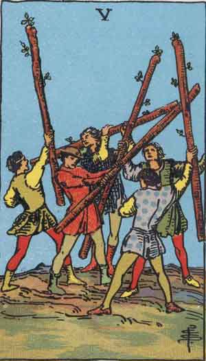 Five Tarot Card