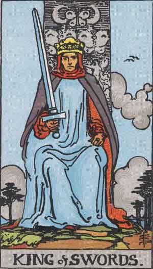 King Tarot Card