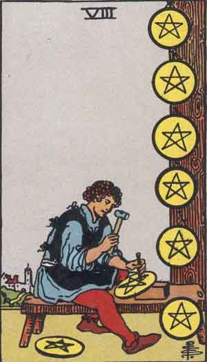 Eight Tarot Card