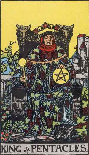 King Tarot Card